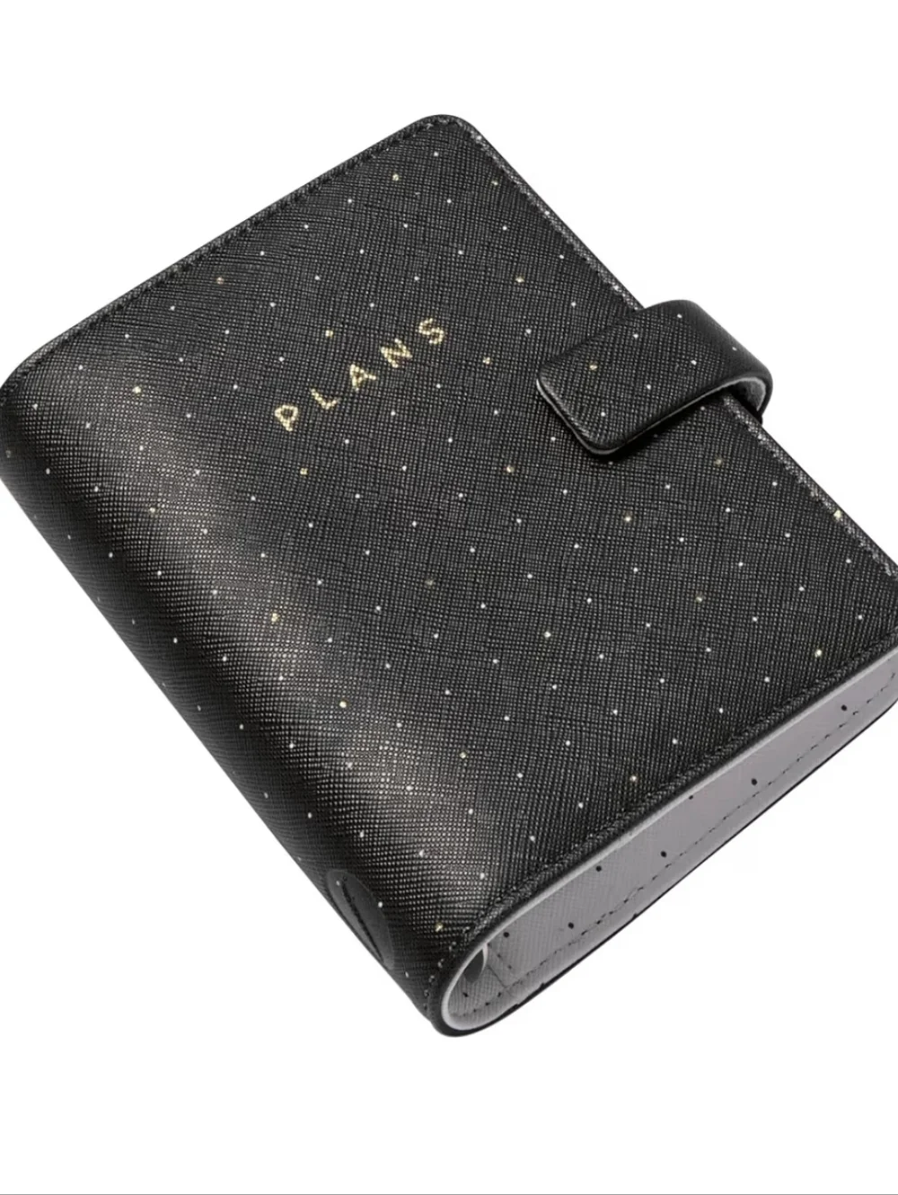 Filofax Moonlight Organizer, Pocket Size, Black W/ Gold Accents New In Box!